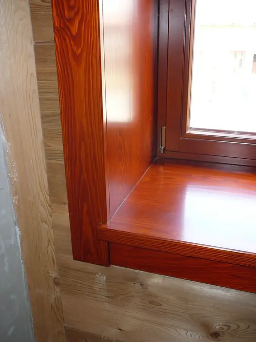 Dřevěné okno – detail